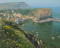 Staithes from the coastpath 